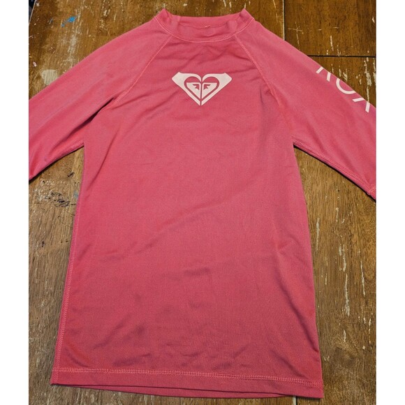 Roxy Swim Tshirt Top Girls XL 14 Surf Summer Swim Cover Up Pink - Picture 3 of 5